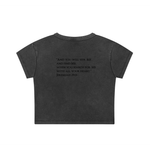 Women's Snow Washed Crop Top