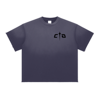 Sun Fade Raw Edge T-Shirt