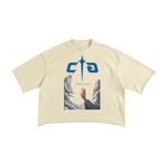 " Touch The Sky " French Terry Raw Edge T-shirt