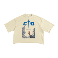" Touch The Sky " French Terry Raw Edge T-shirt