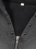 Vintage Washed Zip-Up Hooded Tank Top